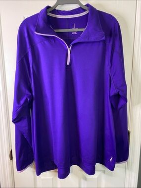 Lands’ End Women’s Shirt purple Size 2X with Zipper